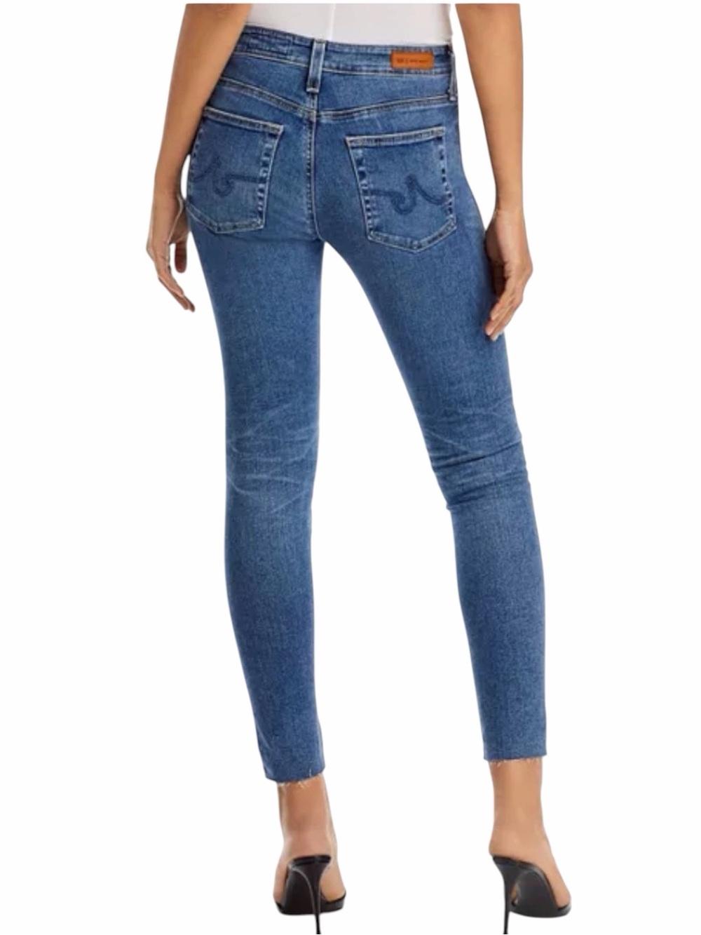 AG•The Farrah High Rise Skinny Ankle Jeans